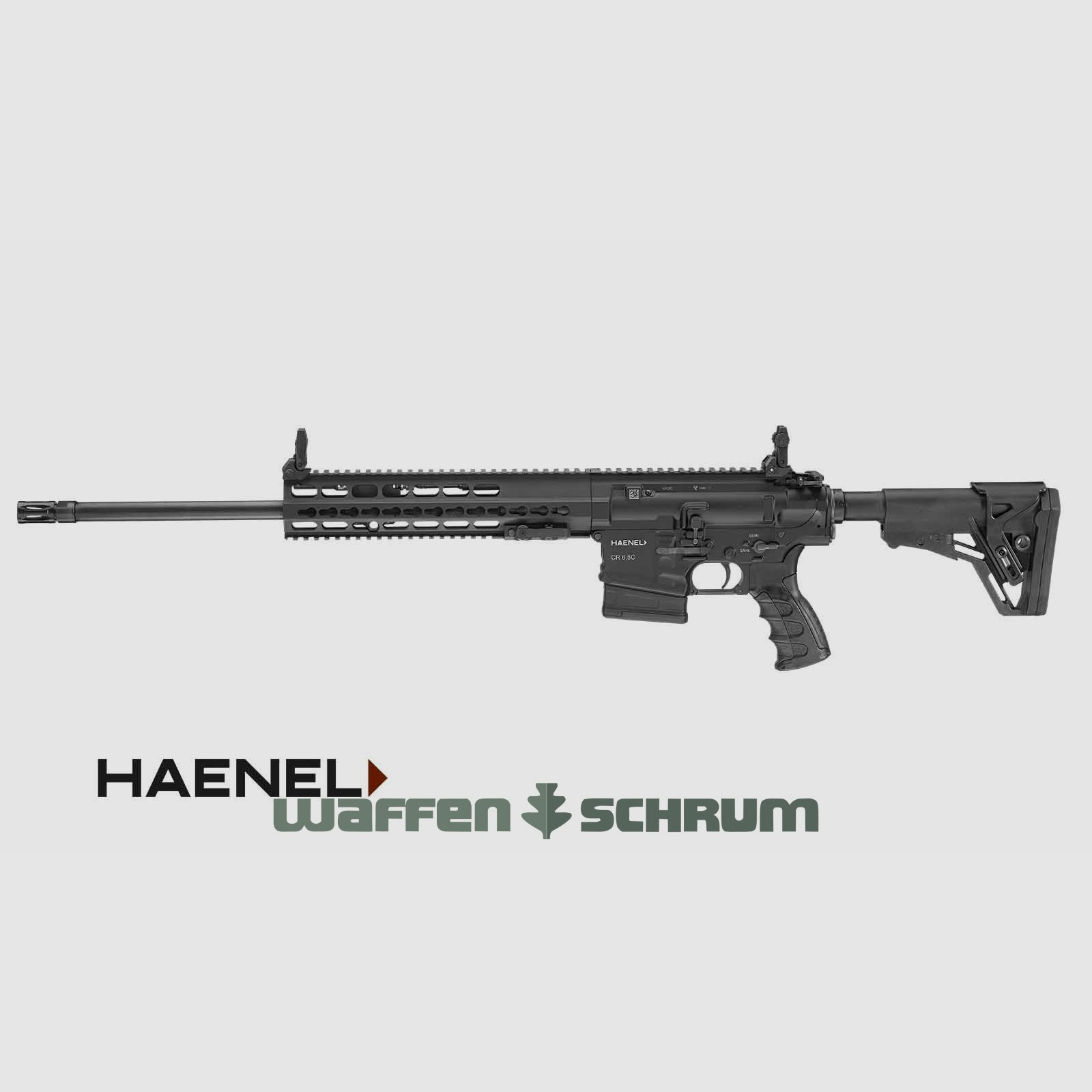 Haenel CR 6,5 schwarz / Langer Handschutz / Matchabzug