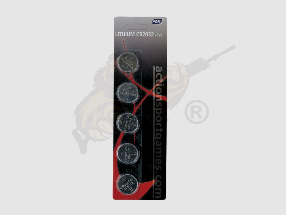 Battery, 3V Lithium, CR2032, 5 pcs.