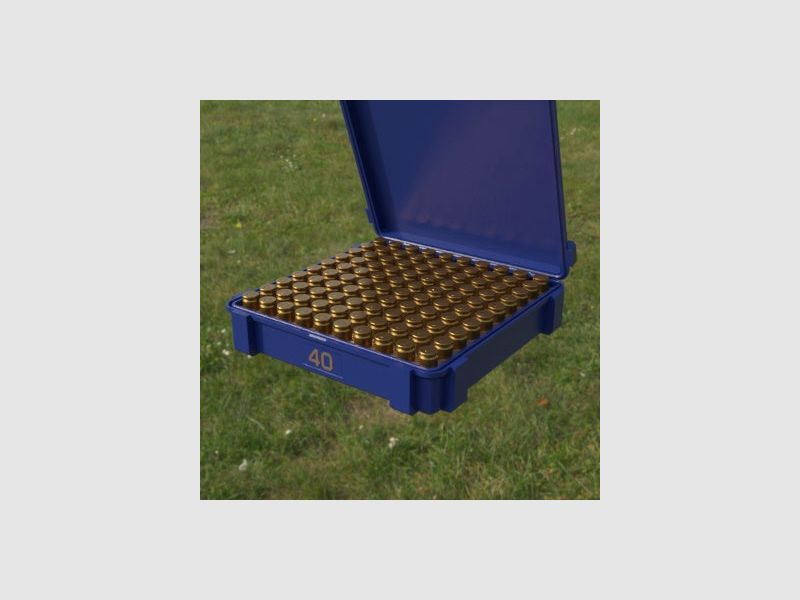 Filamelt ammunition box / .40 S&W / 'flip lid' / cartridge box, ammo box