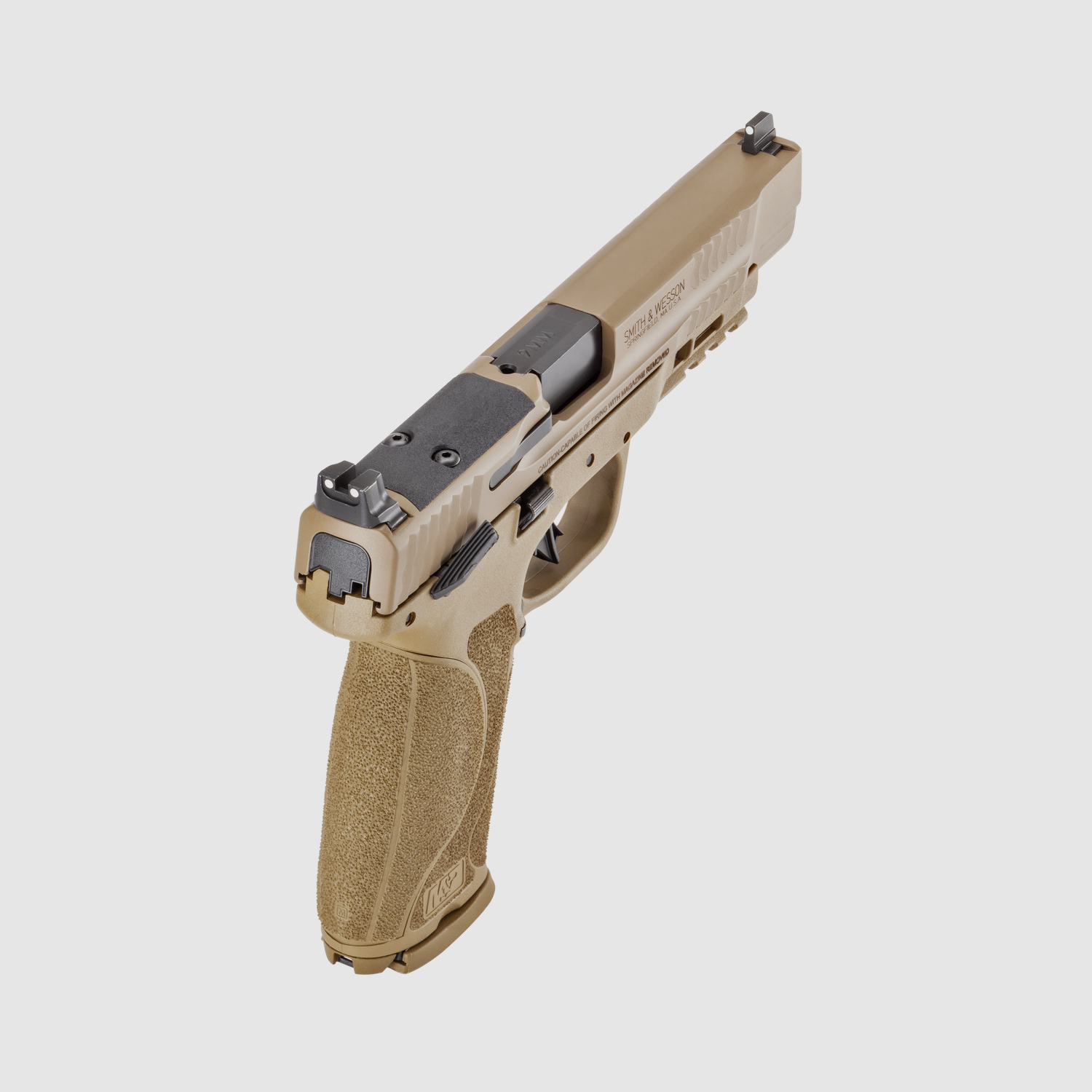 Smith & Wesson M&P9 M2.0 FDE 5″ OR pistol, image 2 of 5