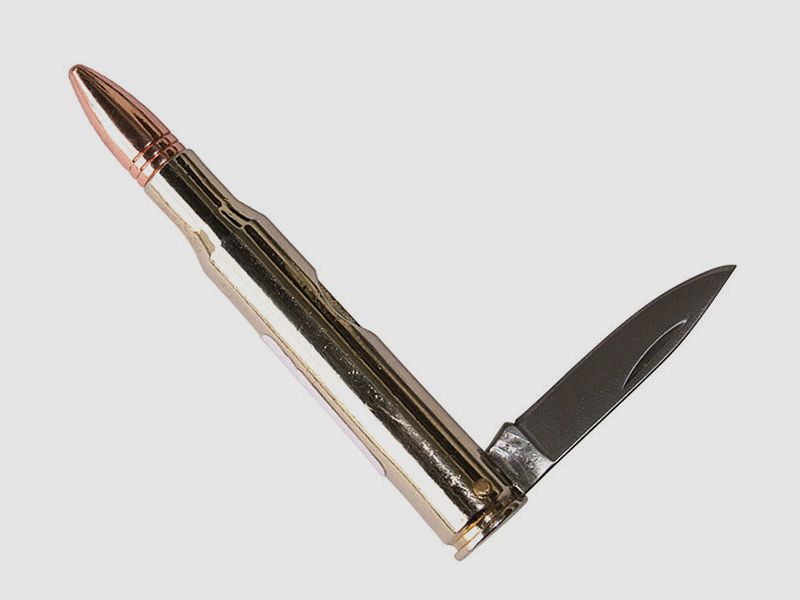 Taschenmesser Patronenmesser groĂź Mil TecStahl Edelstahl KlingenlĂ¤nge 4,2 cm Griff Zinklegierung