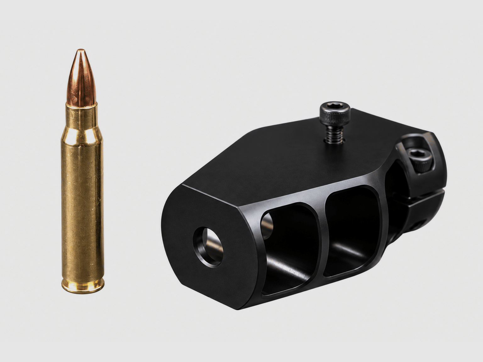 PGW 13V3 Mündungsbremse Kal. .30 / 7.62mm – 5/8″x24, Bild 2 von 3