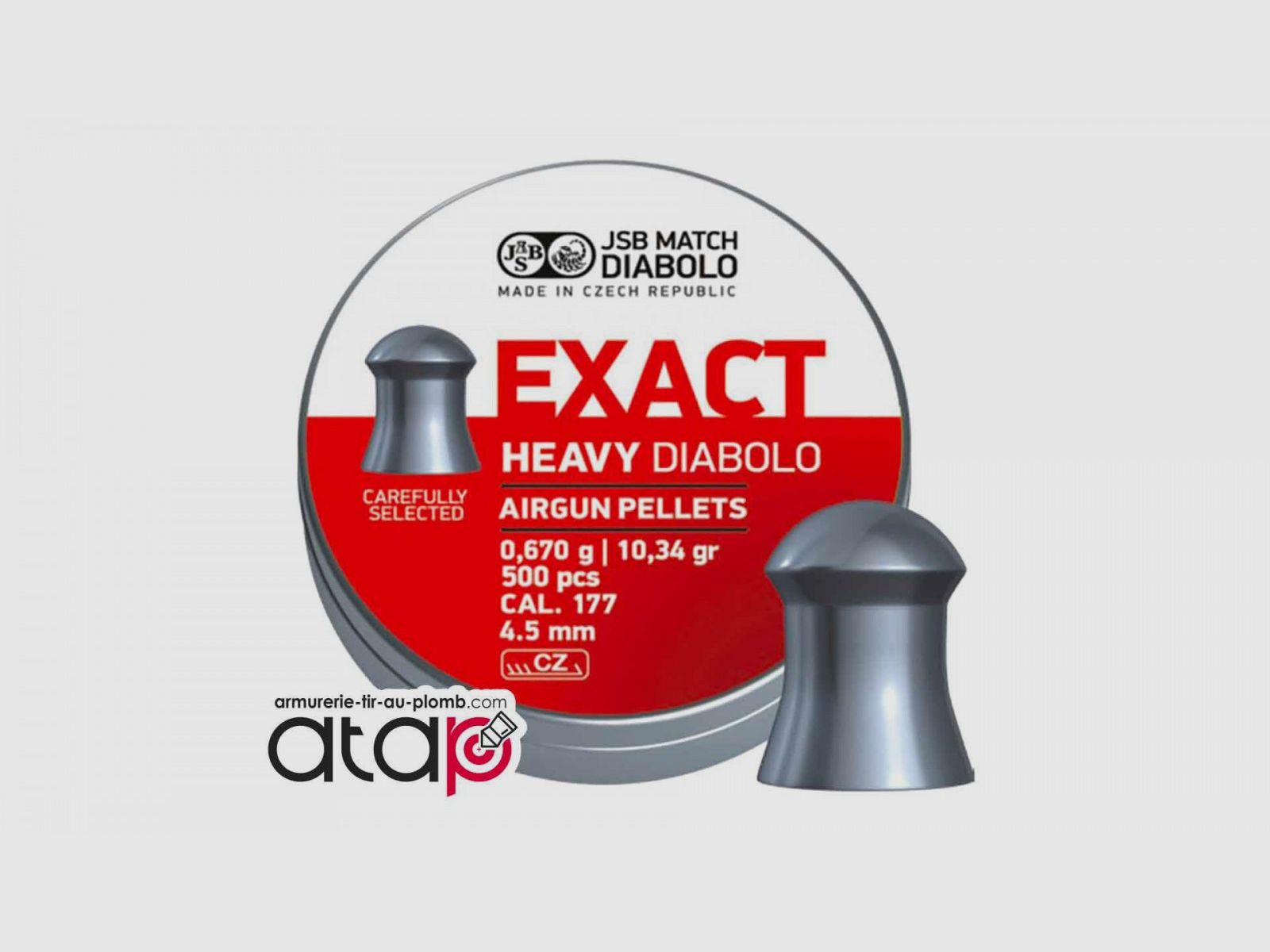 Exact Heavy Diabolo JSB Match Scatola da 500 Pallini 4,5 mm, immagine 1 di 2