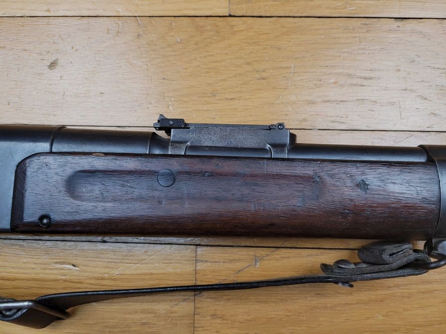 Sehr schönes Gewehr Lebel Modell 1886 M93 - Arsenal von Châtellerault aus 1890 - ursprüngliches Kaliber 8x51R - im gleichen Arsenal 1893 auf Standard gebracht - Patrone 32N - Vollmatrikel - guter Lauf - Seltene Stück in TBE+, Bild 25 von 27