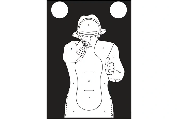 Shooting targets, silhouette TS-9 Francuz – set of 50 pcs.