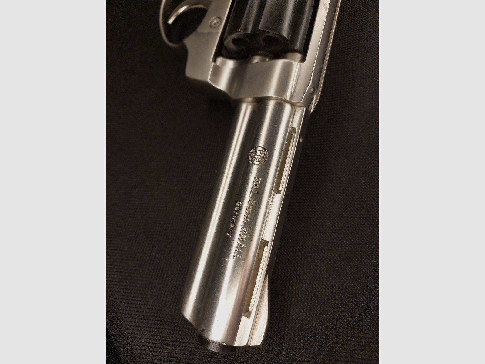 Röhm RG99 revólver de detonación níquel (PTB 452) RG 99 con protector de boca