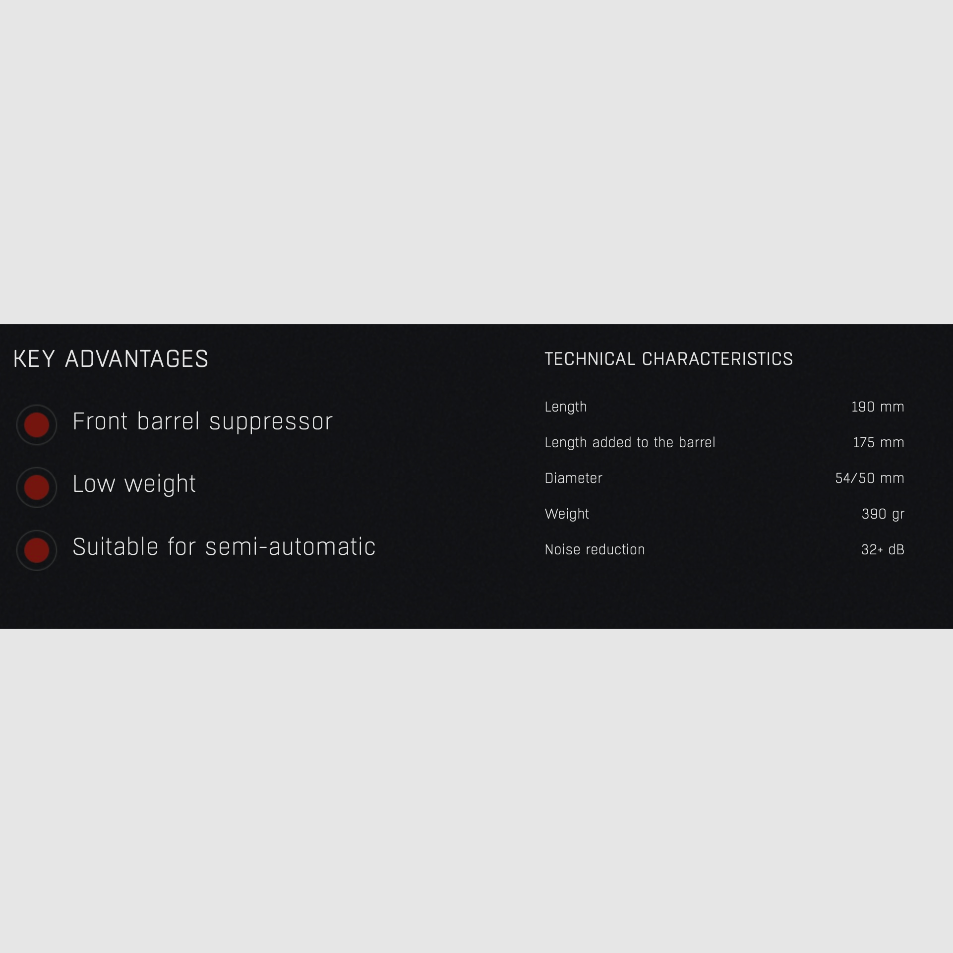 Silenciador HQS IMPACT hasta Cal. 7,62 mm M18x1 en el cañón