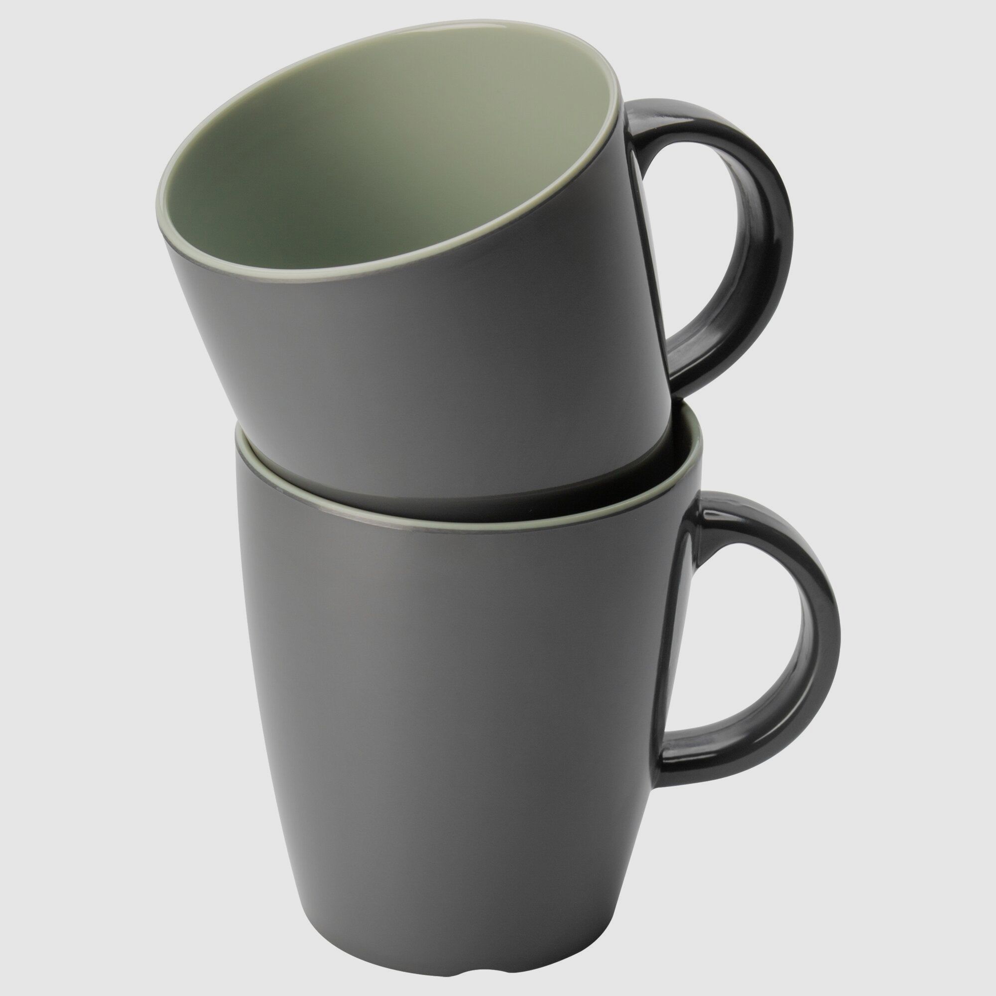 Bicchiere con manico Vivid Line, grigio chiaro, immagine 7 di 9