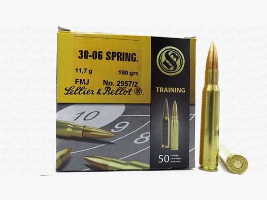 Sellier & Bellot 30-06 SPRING. FMJ 180grn
