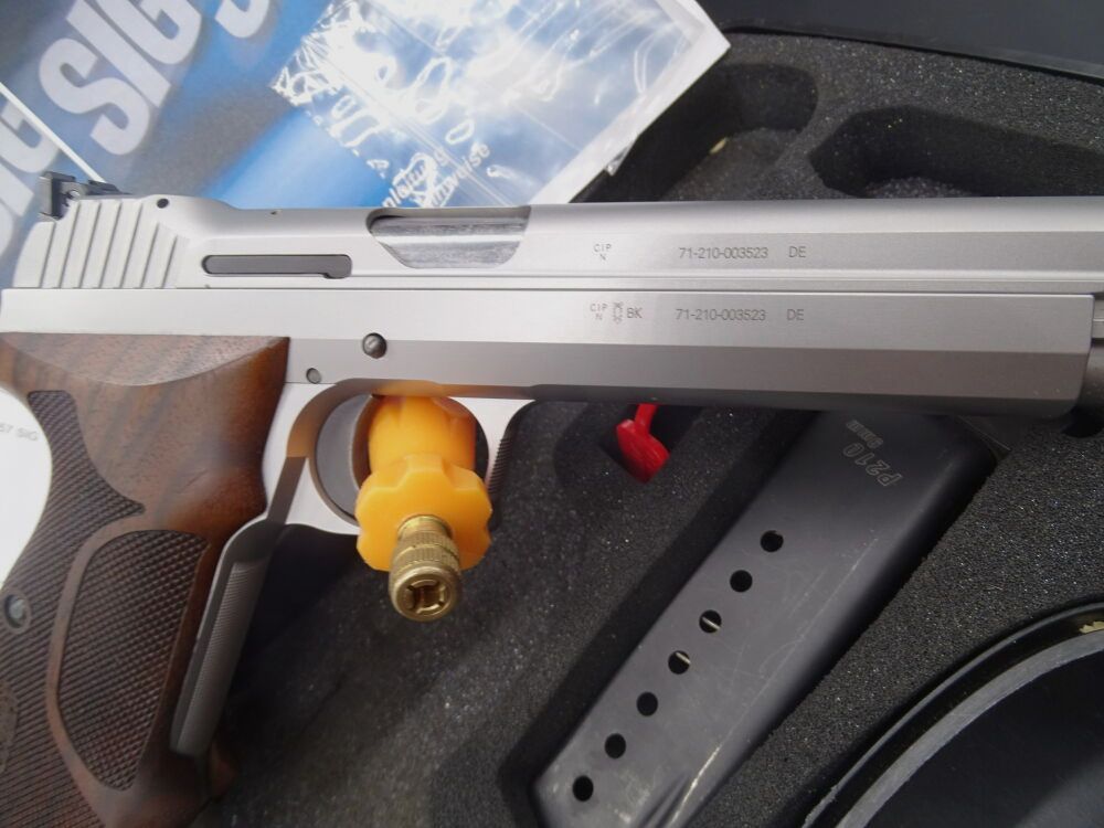 SIG Sauer P210 Super Target Silver 6" Hecho en Alemania P210 Super Target Silver