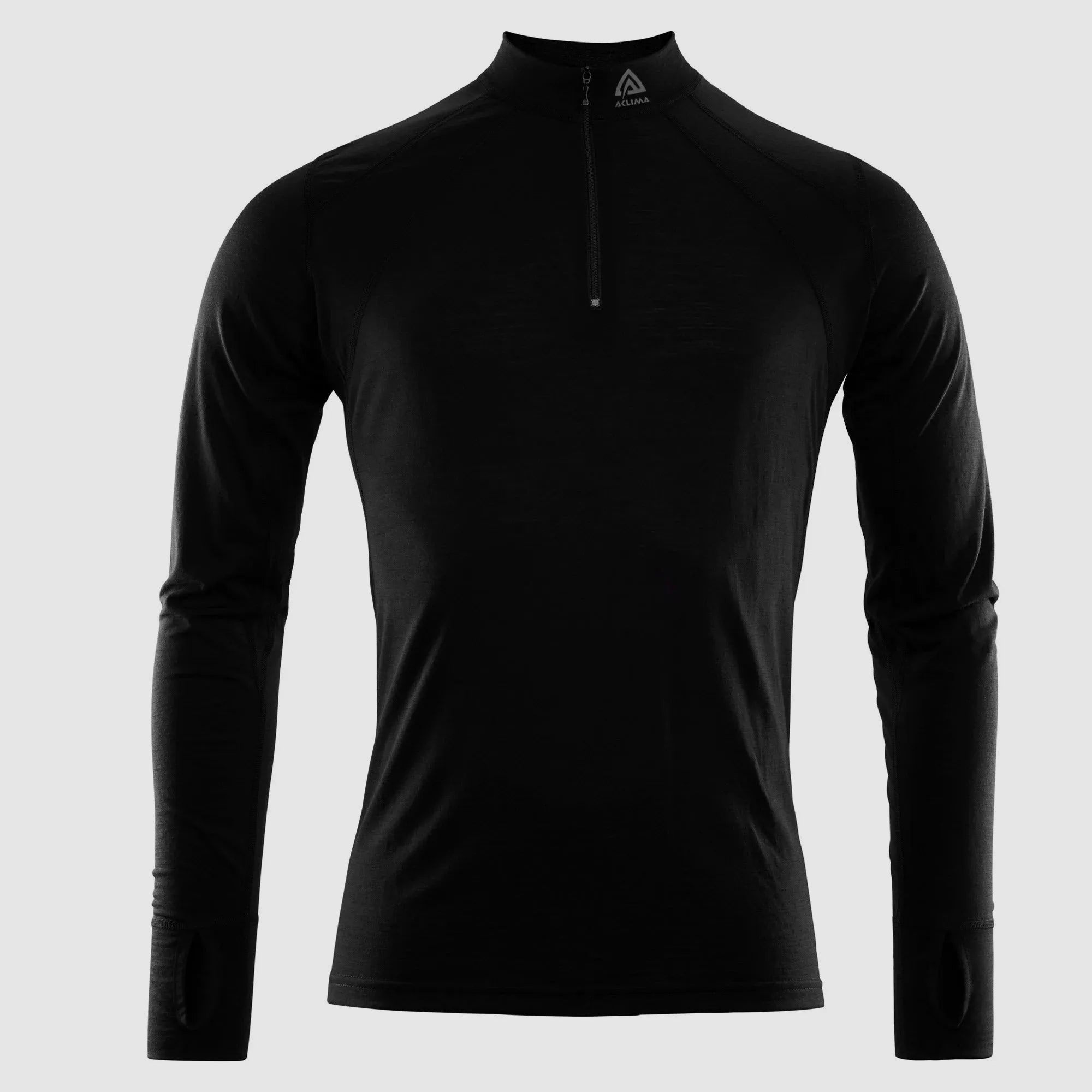 aclima Aclima Pullover LightWool Zip Shirt jet black
