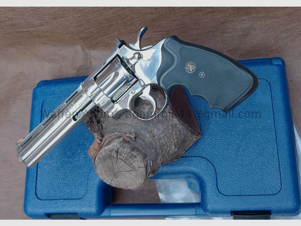 Colt Python 6 pouces en acier inoxydable poli