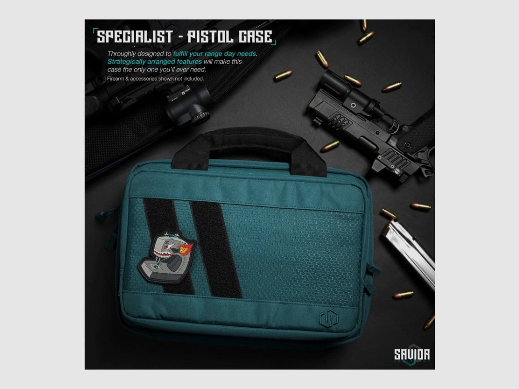 Doppelpistolenfutteral SAVIOR Wasserblau, Bild 2 von 6