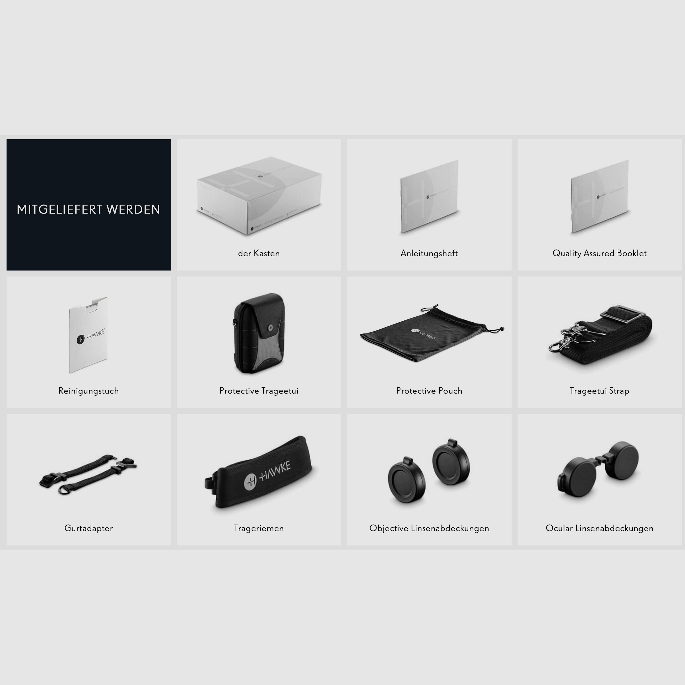 Hawke 38408 FERNGLÄSER FRONTIER ED X 10X32 GRAU