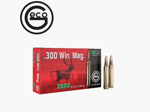 20 Munitions GECO cal 300 WM 136gr ZERO