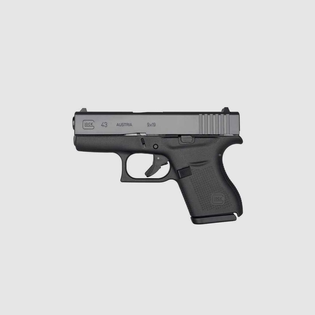 Pist. Glock 43, ADJ, brün., 9mm Para