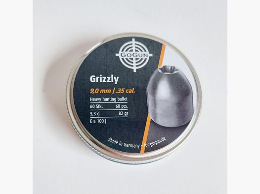 Gogun Grizzly Diabolos im Kaliber .357 (9mm) für Luftgewehre 
