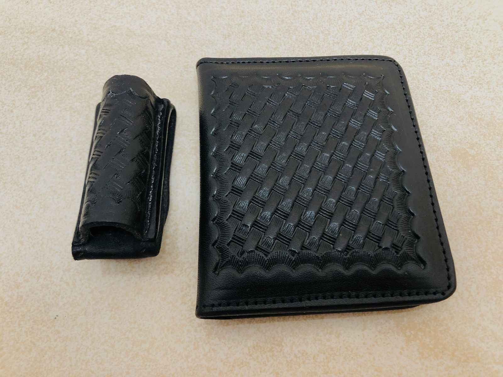 ••• Holster policyjny Bucheimer US + etui + latarka holsterska do rewolweru •••