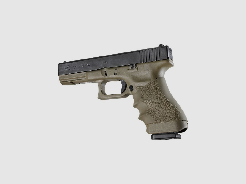 HOGUE Griffschalen Griffüberzug f. große Pistolen z.B. Glock OLIV, Bild 3 von 4