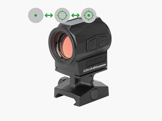 Holosun Reflexvisier SCRS-GR-MRS mit grünem Wechselabsehen: 2MOA Dot & 65MOA Circledot