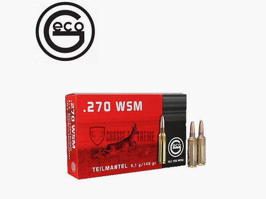 20 Nabojów GECO Półpłaszczowych kal 270 WSM 140gr TM