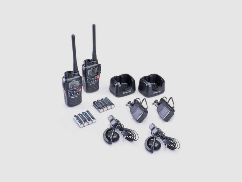Pack mit 2 G9 PRO NOIR Walkie Talkies + MIDLAND Ohrhörer, Bild 2 von 4