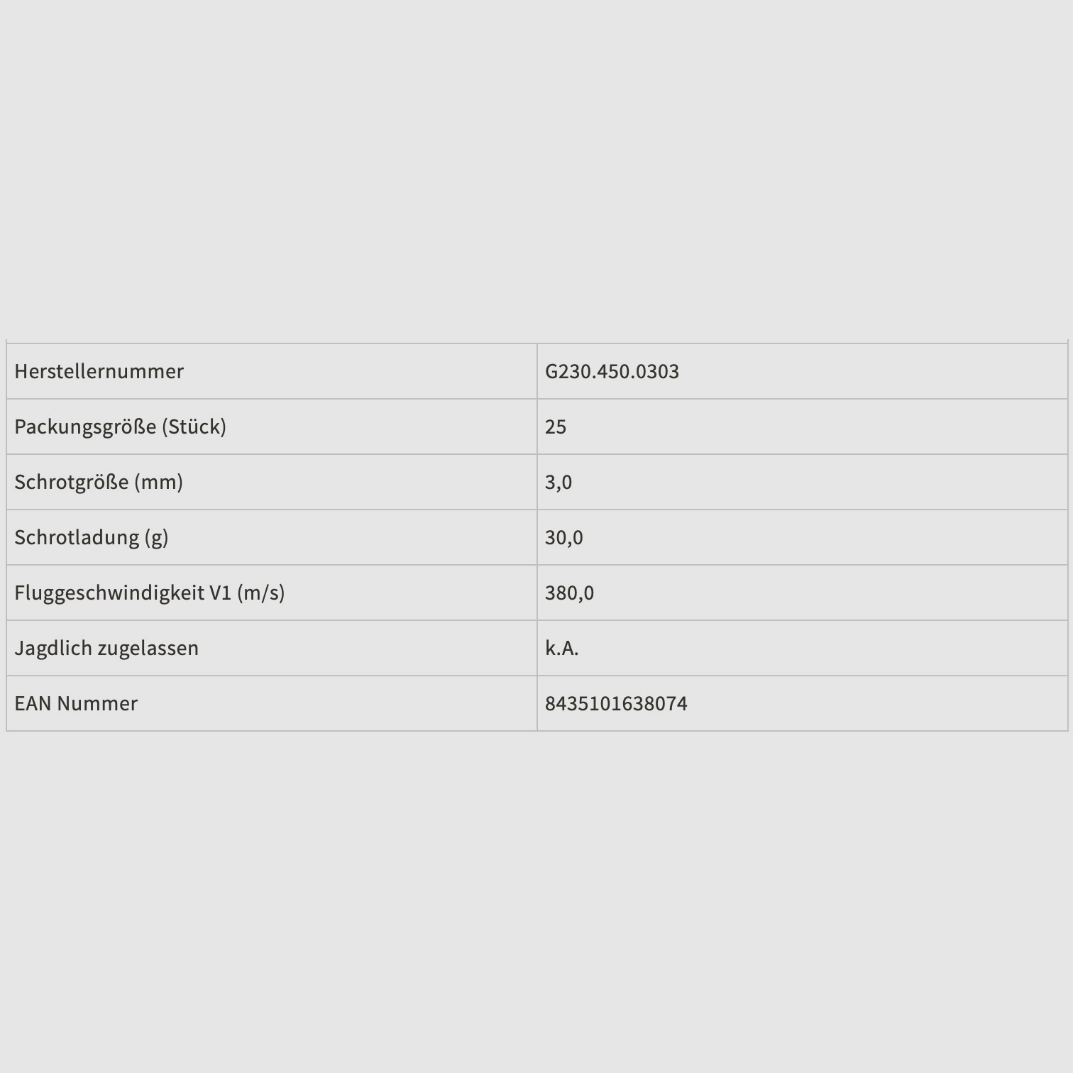 GB 12/70 ECO Steel 3,0mm 30g Schrotmunition Bleifrei 25 Stk.