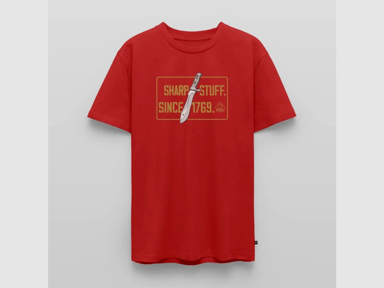 PUMA Męska Premium Koszulka "Sharp stuff since 1769 Gold"