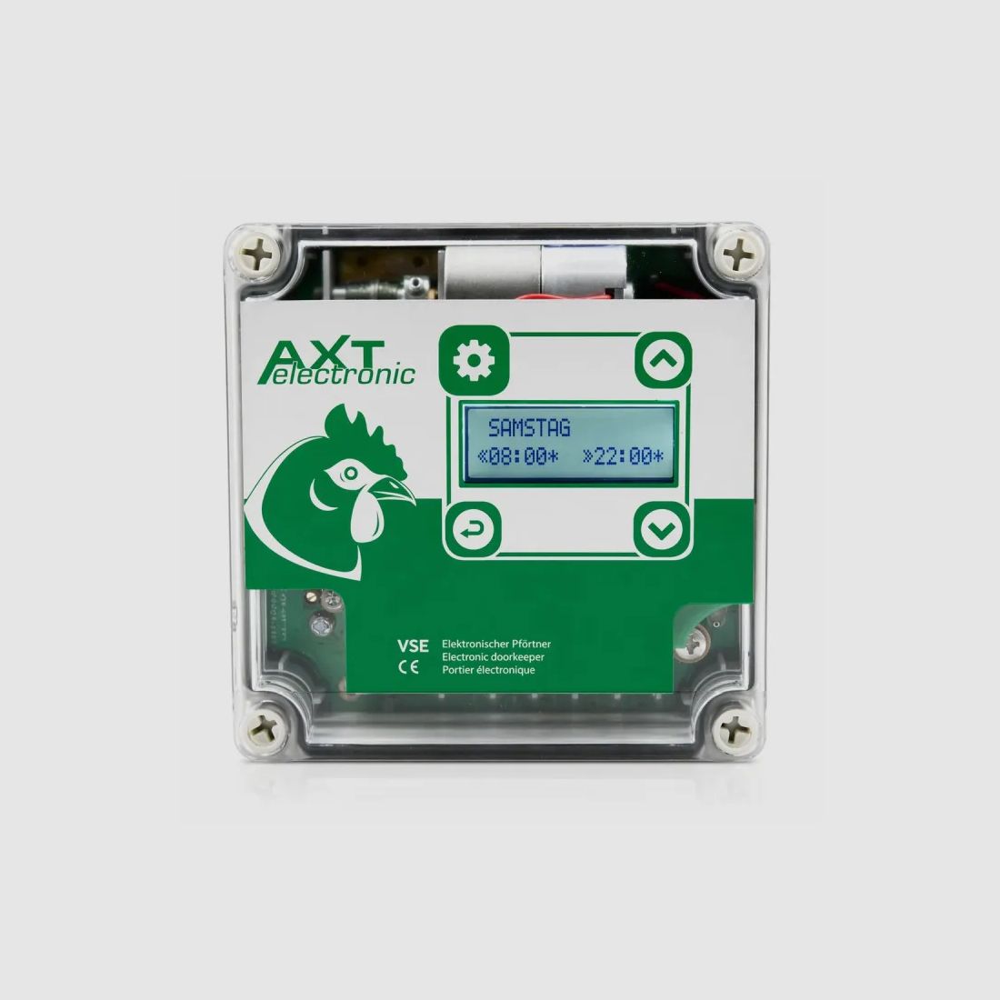 Portier AXT VSE à horloge avec trappe pour oies 33 × 50 cm, image 3 sur 13