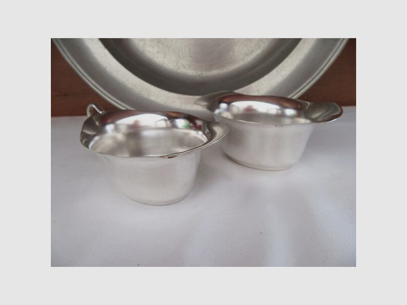 Schweden Silber Sahne Zucker Set Art Noveau Antik Skandinavien Menage