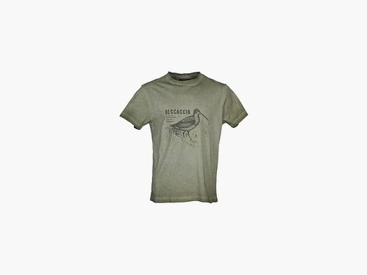 Univers - T-Shirt grün mit Beccaccia-Druck