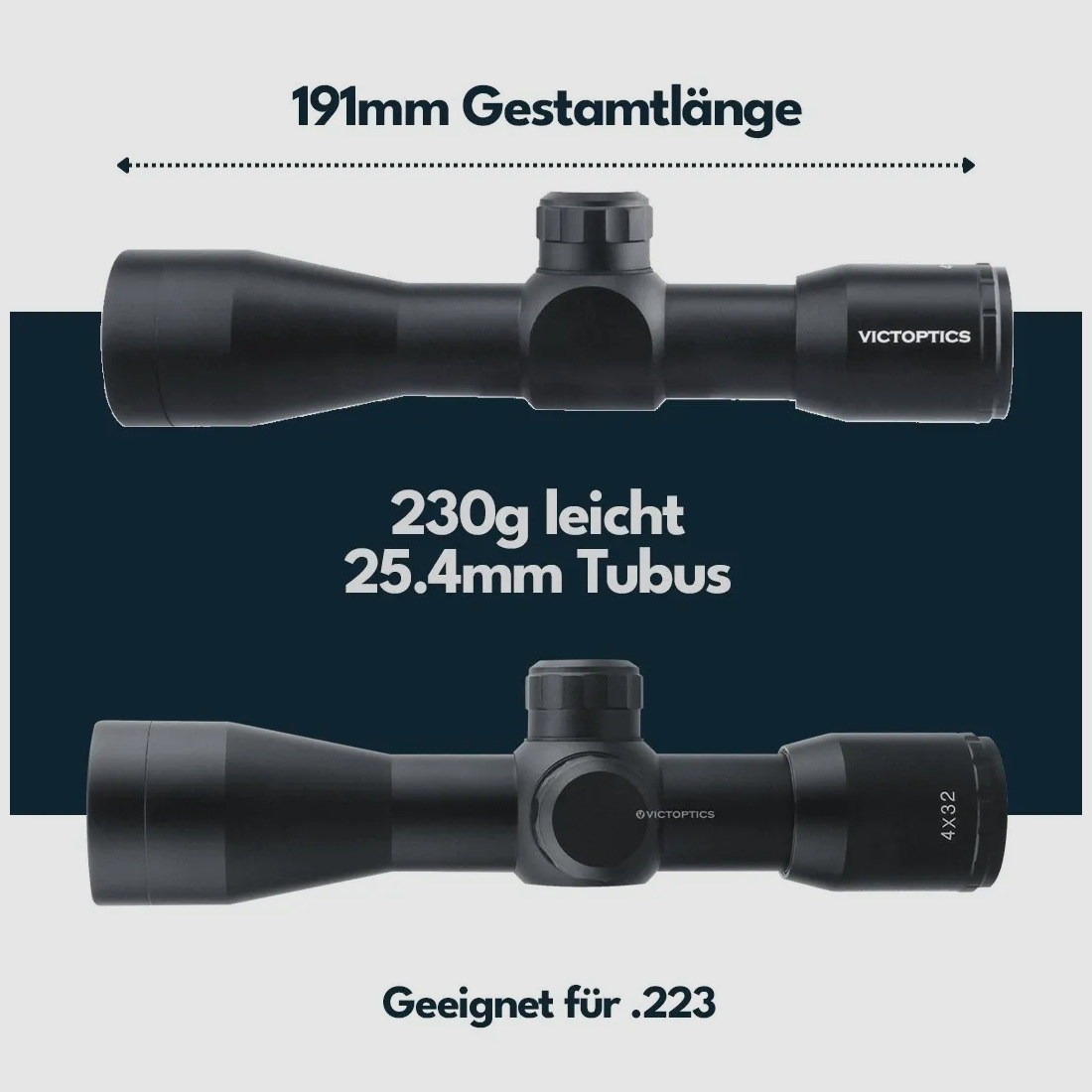 Lunette de visée "VICOPTICS" B1  4x32 C Neuteil