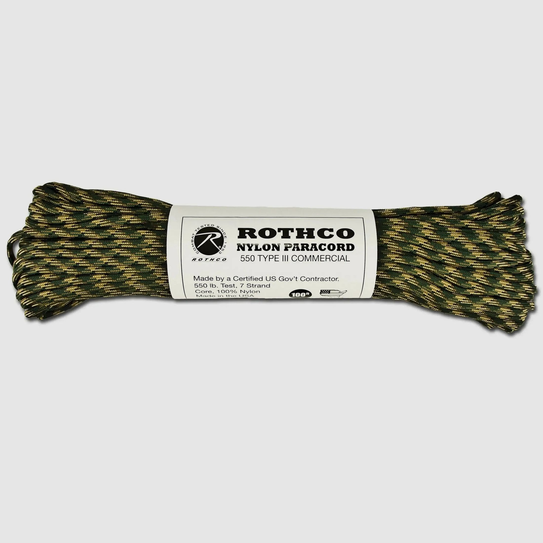 Rothco Rothco Paracord Nylon Type III 550 lbs - 30 Meter / Woodland