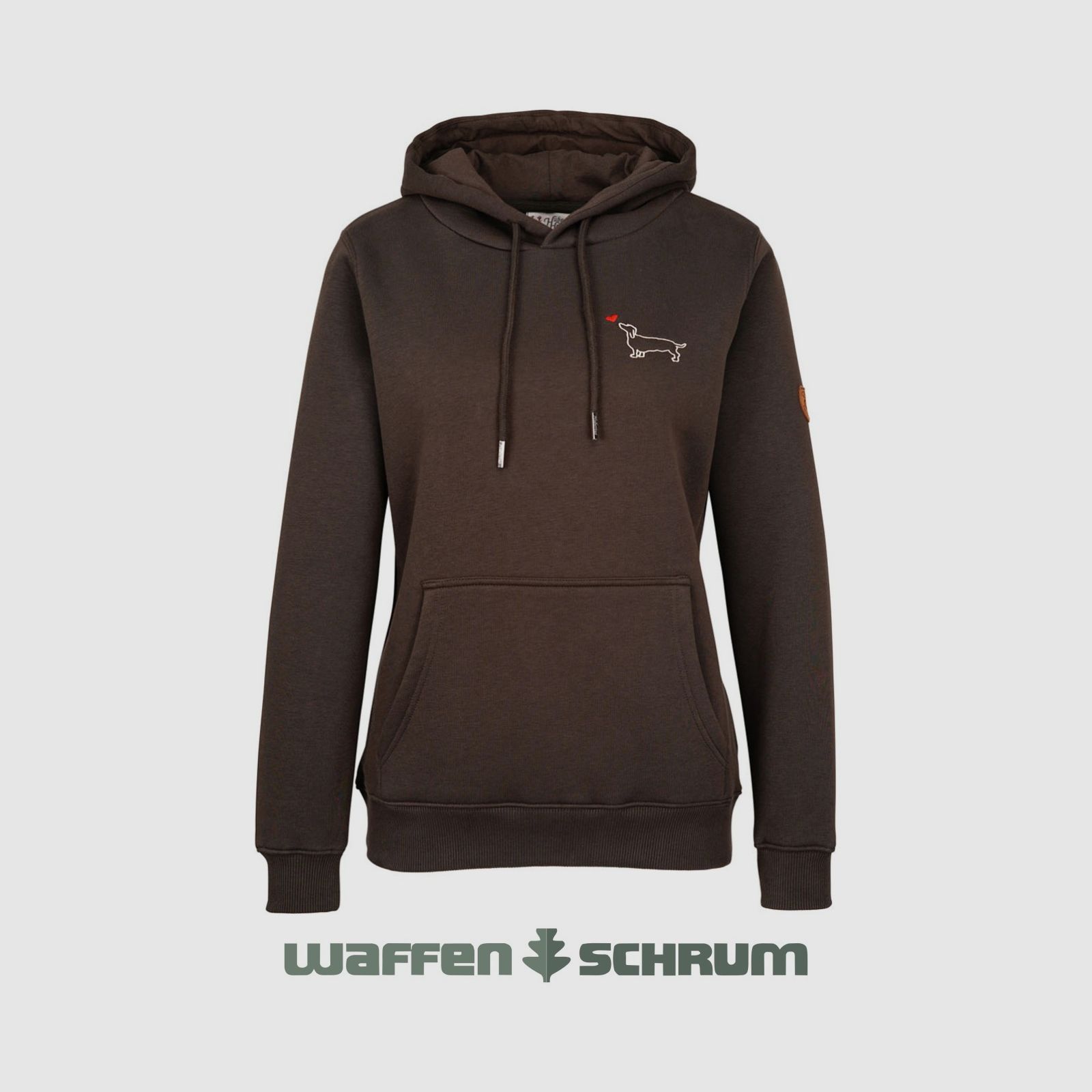 Hoodie Hubertus Bassotto con Cuore