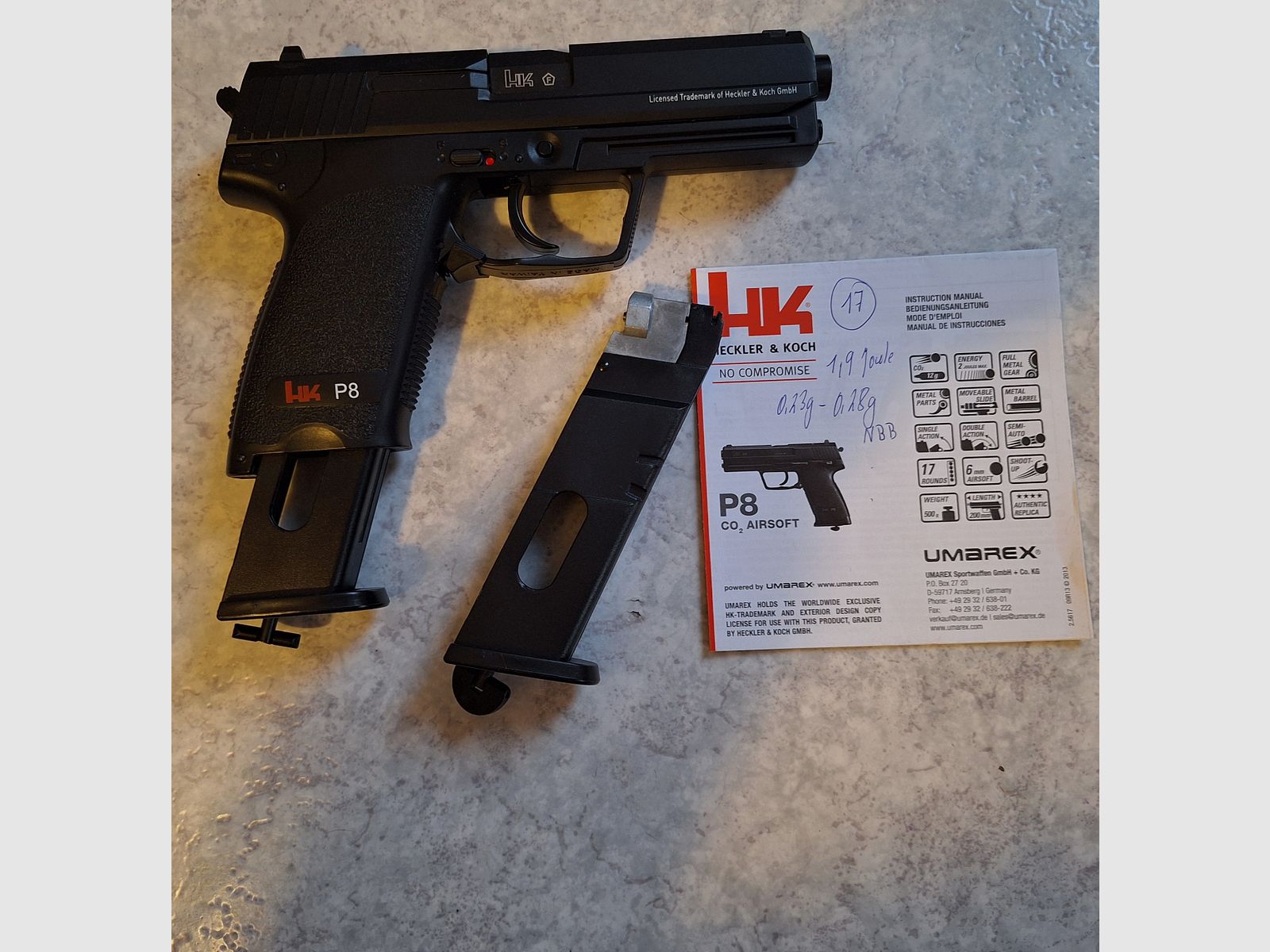 Airsoft Softair Pistolen Sammlung neuwertig (USP, P8, Desert Eagle)