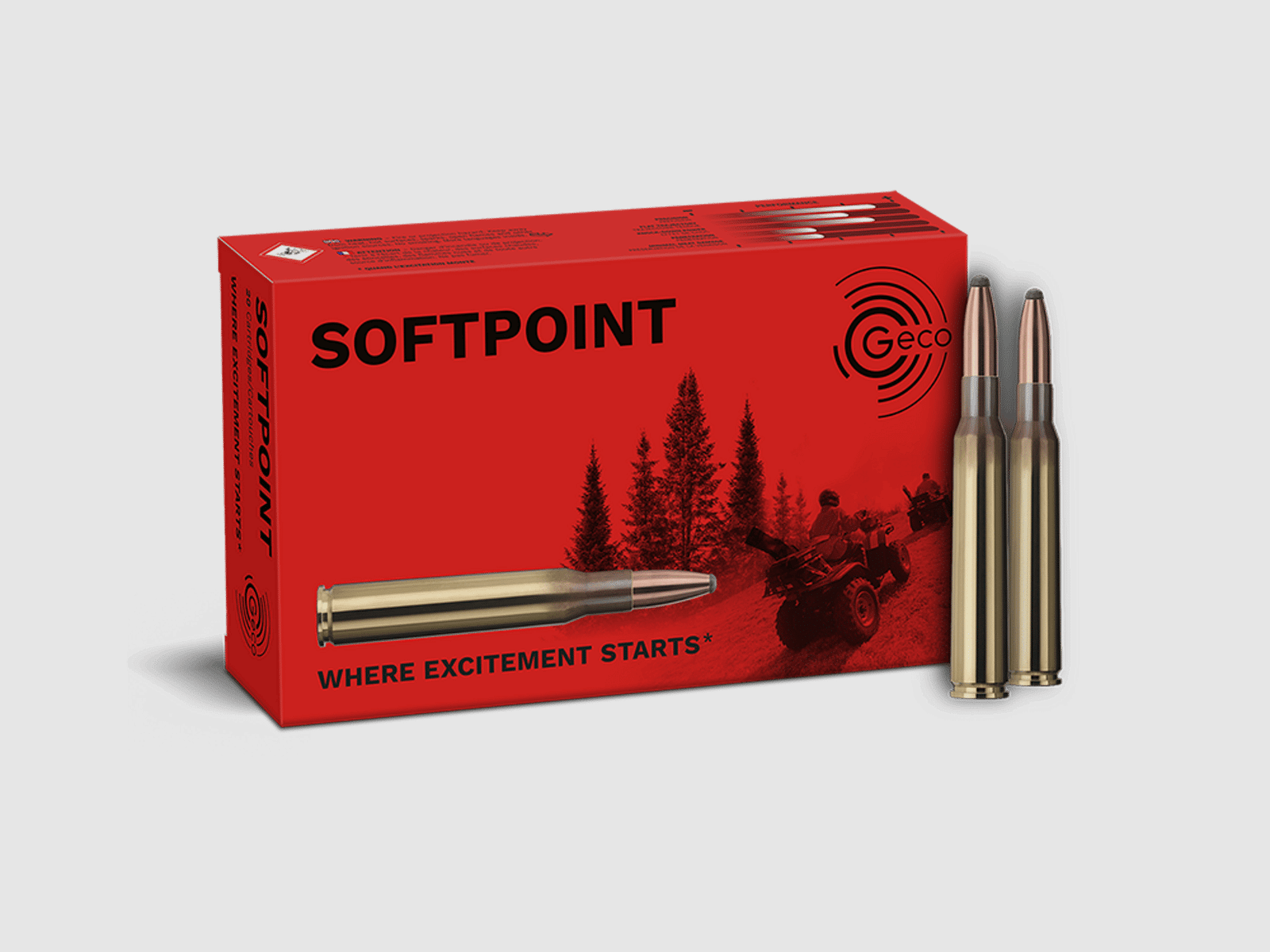 7×64 Geco Softpoint 10.7g / 165grs.