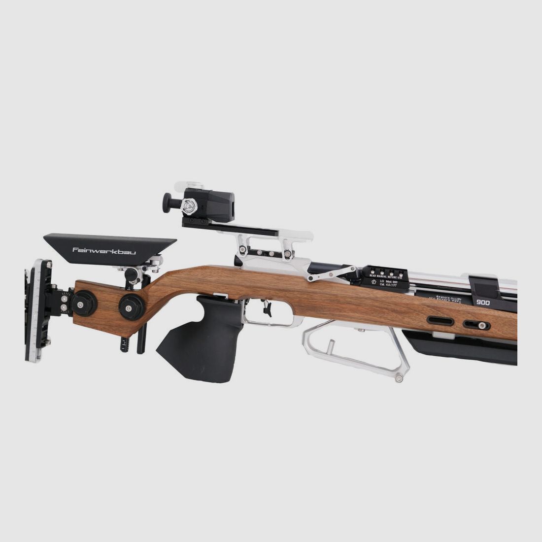 Feinwerkbau 900W support with grip rail grip size L right - walnut