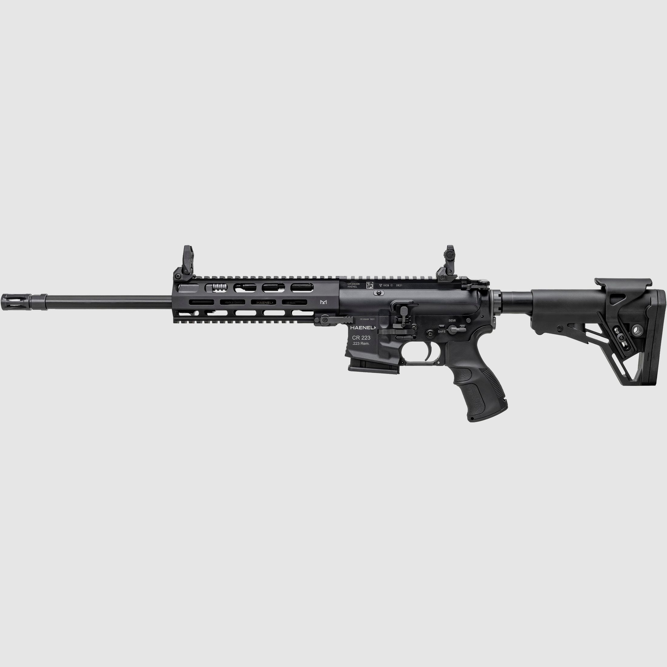 Haenel CR 223 M-LOK Handguard Barrel Length 368 mm | Direct Trigger (3,200 g) | Short Handguard | Black | Not Sport Approved, Cal. .223 Rem., image 2 of 2