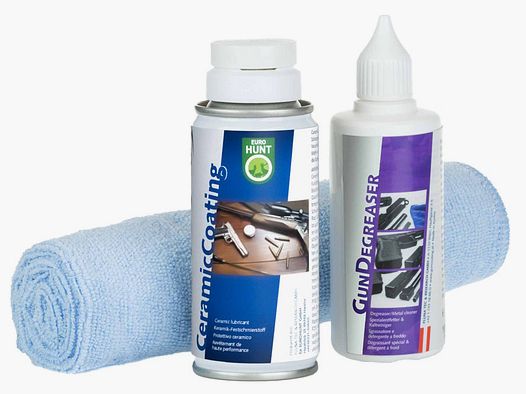 Eurohunt Waffenpflegeset Cearmic Coating 100ml / Spezialentfetter 100ml