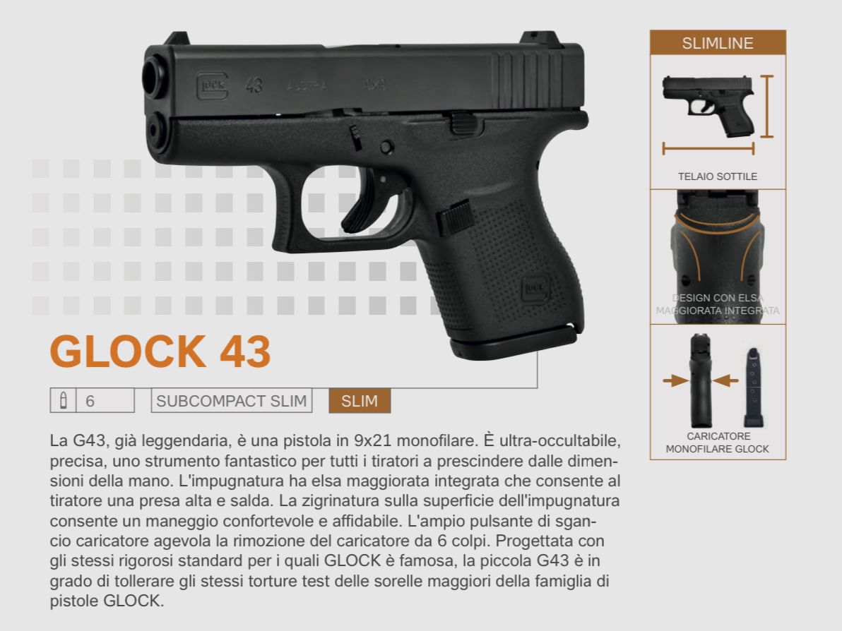 GLOCK / PISTOLE SEMIAUTO / TUTTI I MODELLI, immagine 15 di 30