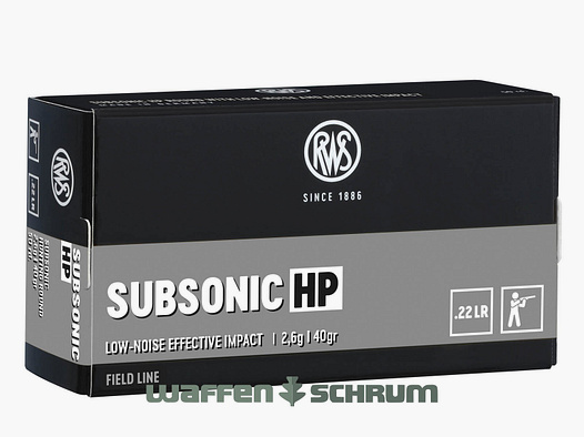 RWS .22lr Subsonic HP 2,6g - 40gr