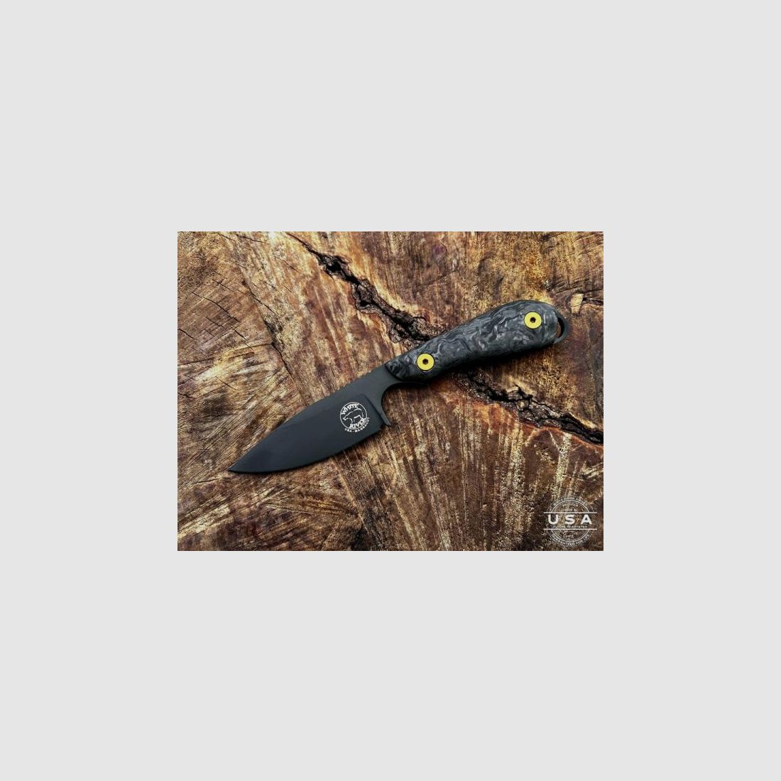 Diverse Feststehendes Messer M1 Caper PVD Black LIMITED 7,6cm Klinge