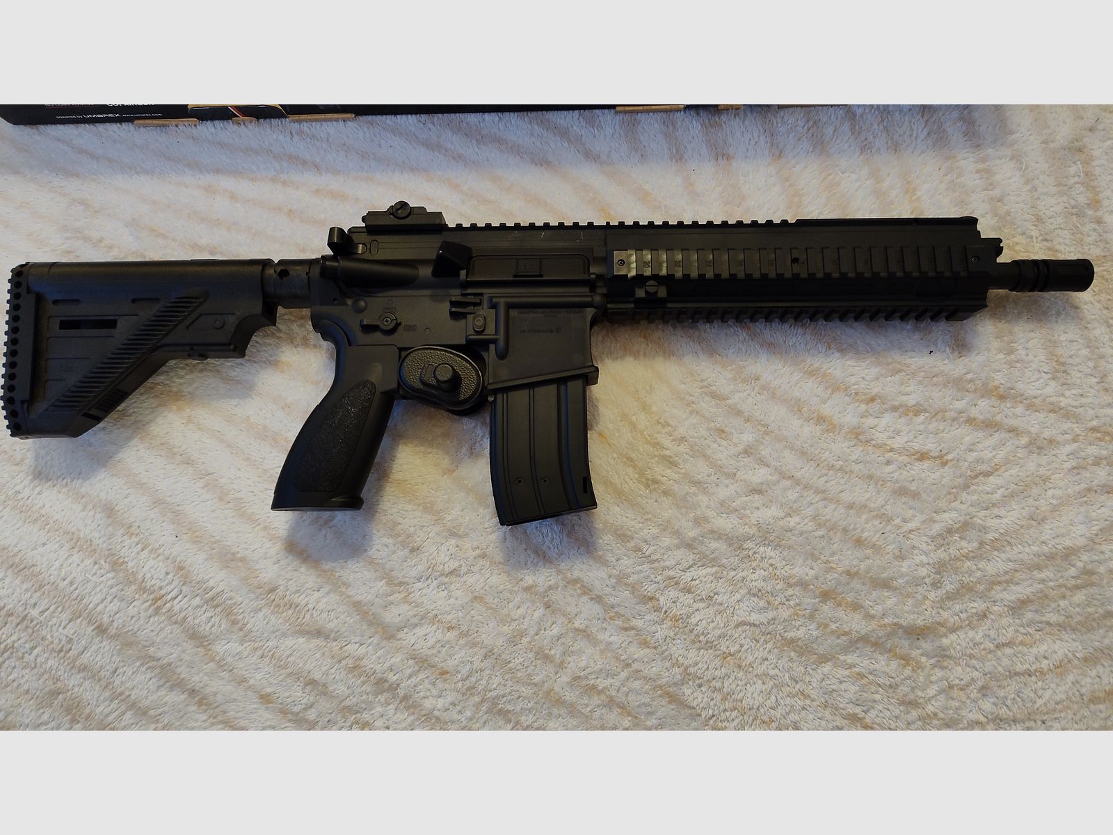 Heckler & Koch HK416 A5 kal. 4,5 mm stalowe BB Co2 z akcesoriami