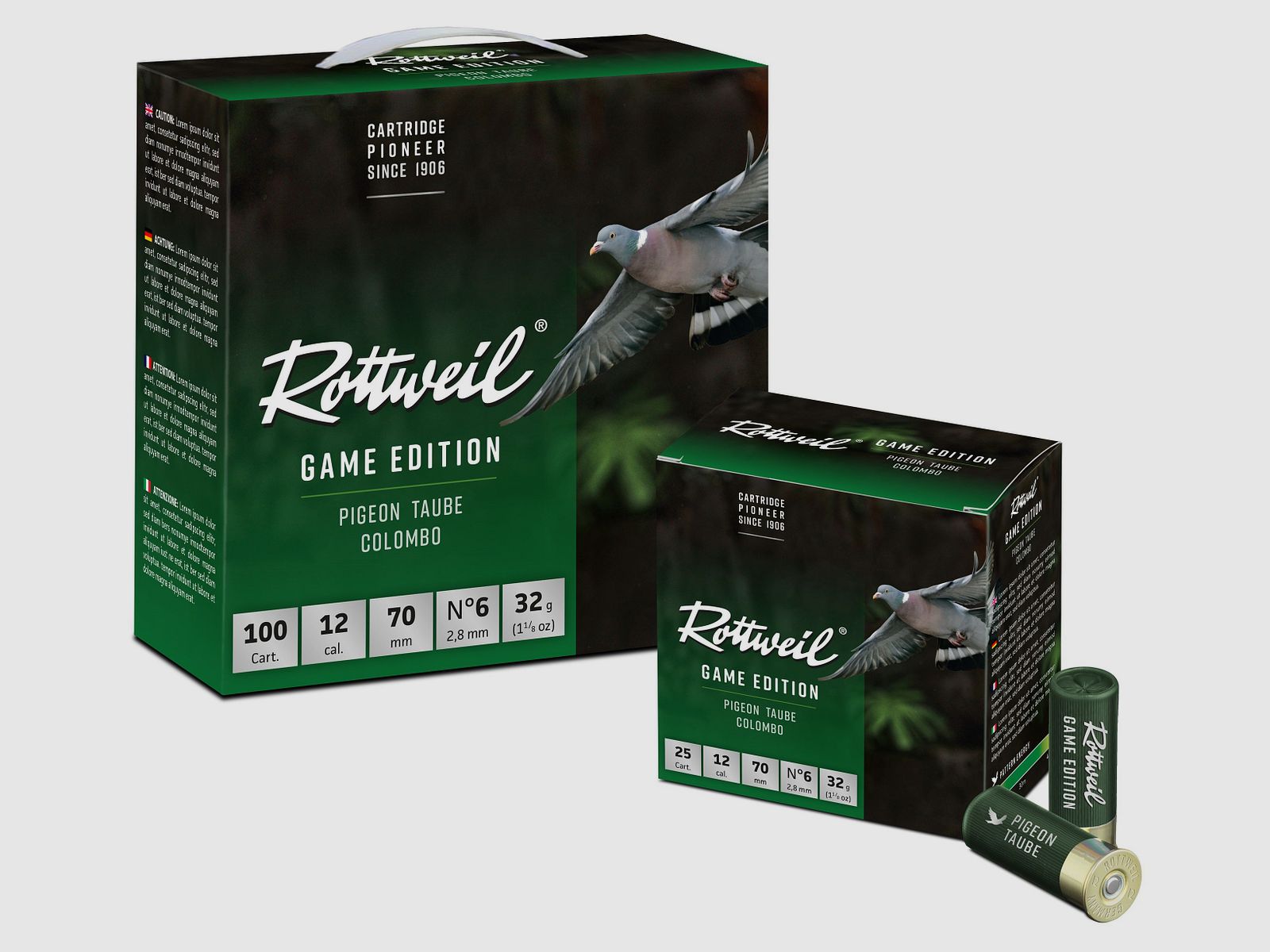 Rottweil Game Edition 12/70 Taube 2,8mm , 100er Packung