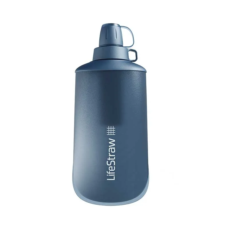 Butelka na wodę z filtrem, składana, LifeStraw Peak Squeeze Bottle, Mount Blue