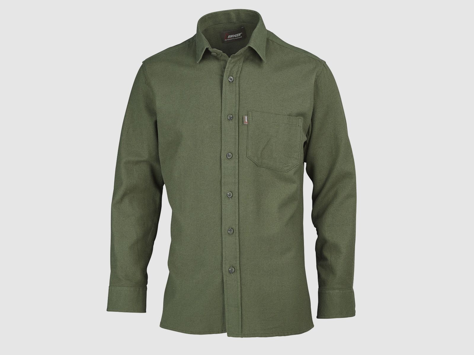Skogen Camisa de Manga Larga Basic Flanela