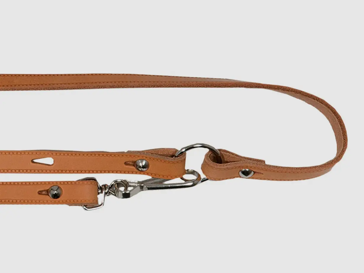 AKAH Oberländer leash made of fahl leather without whistle, image 3 of 5