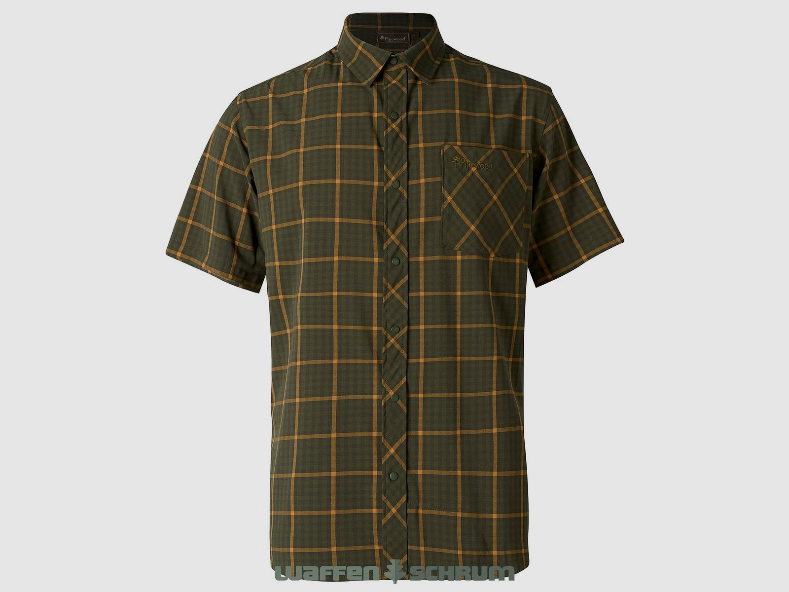 Pinewood Hemd Kurzarm Outdoor Green