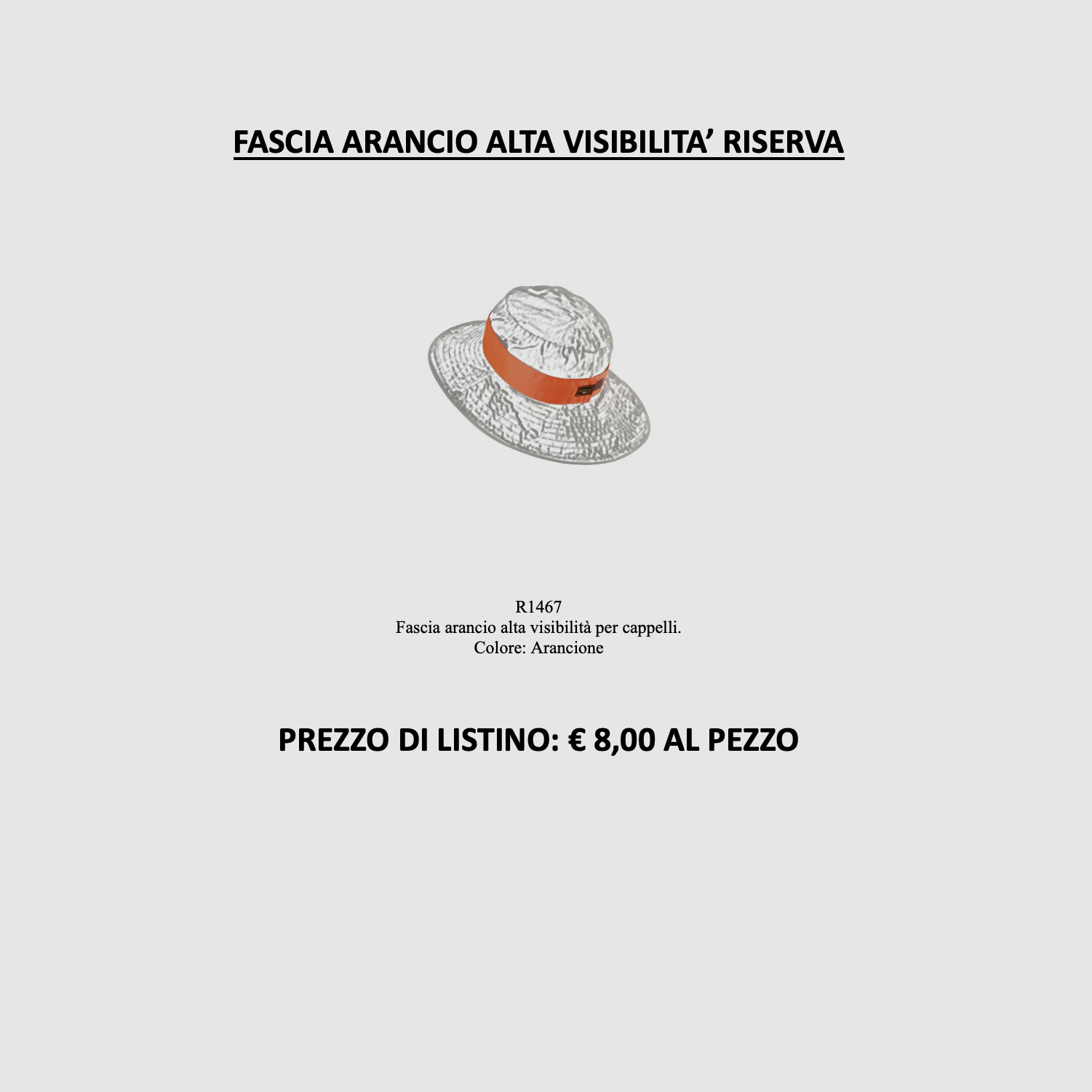 Riserva – Bande orange haute visibilité, image 2 sur 2