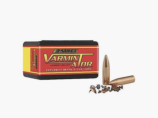BARNES BULLETS (0.243) HOLLOW POINT BARNES BULLETS VARMIN-A-TOR 6MM/243 CAL (0.243″) 72GR HP FLAT BASE 100/BOX